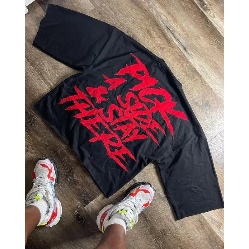 Harajuku Hip Hop Graphic Oversized T-shirt for Women`s