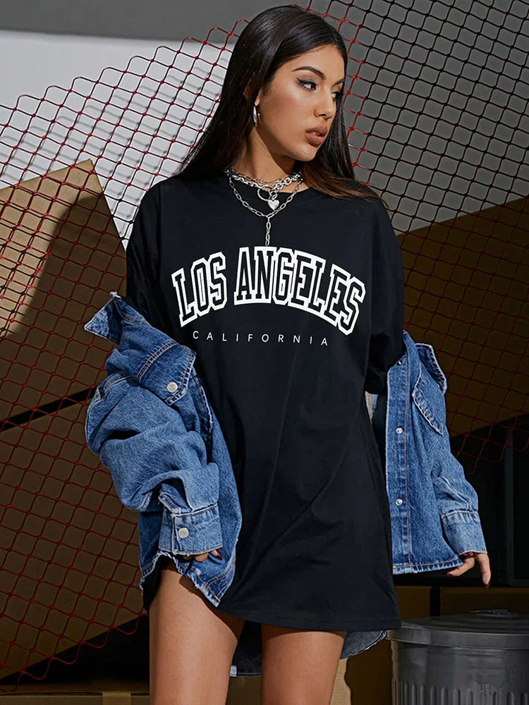 New Trap Era Los Angeles Street T-Shirts Women