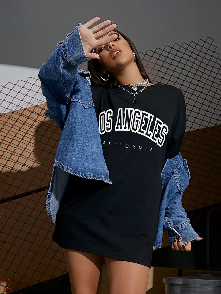 New Trap Era Los Angeles Street T-Shirts Women