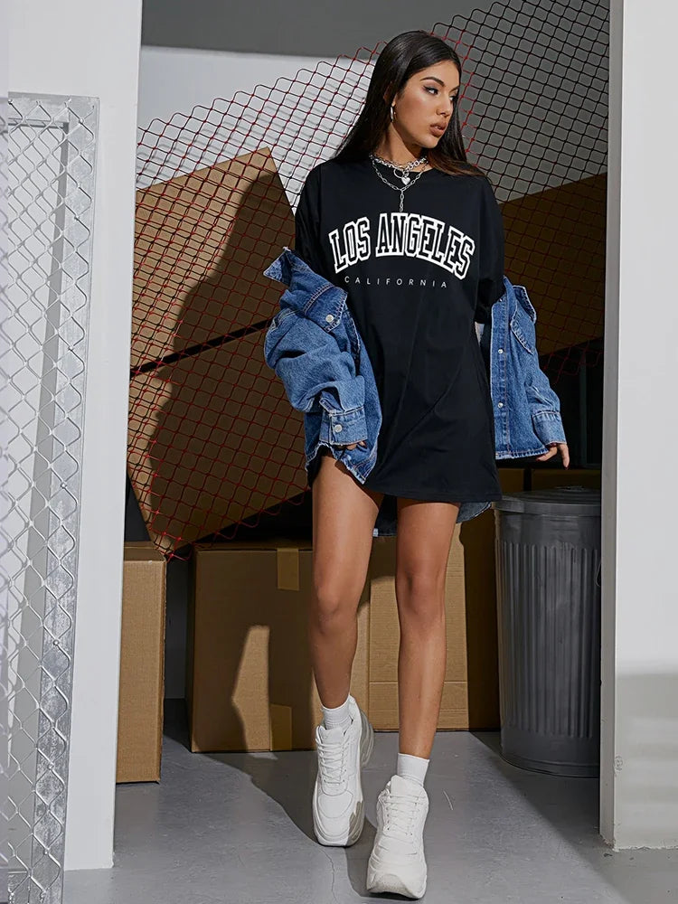 New Trap Era Los Angeles Street T-Shirts Women