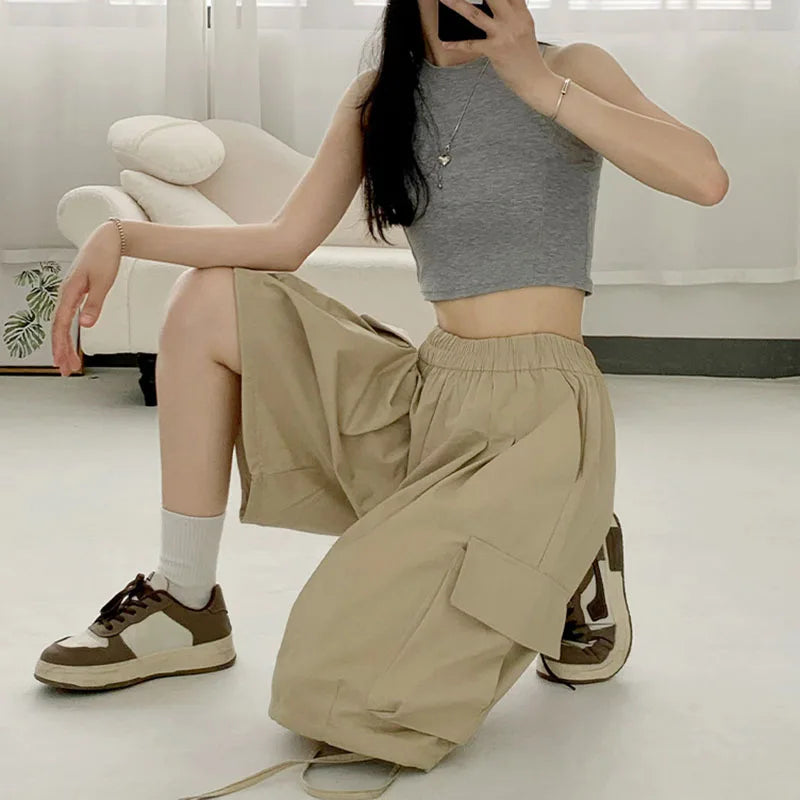 Japanese Street Cargo Shorts Loose Shorts