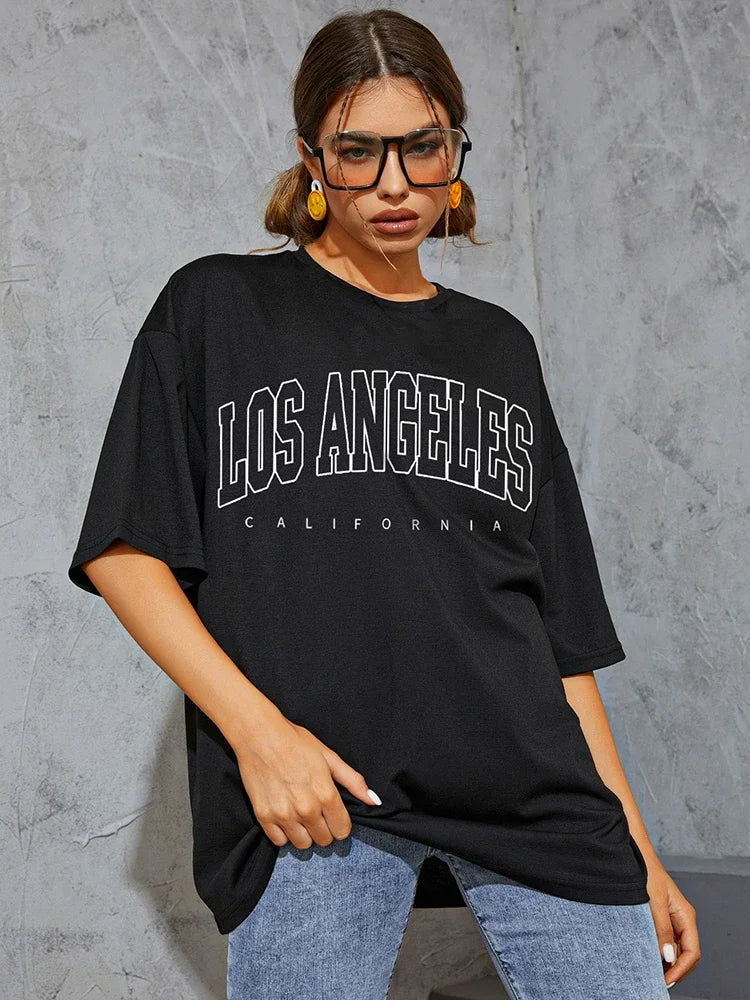 New Trap Era Los Angeles Street T-Shirts Women
