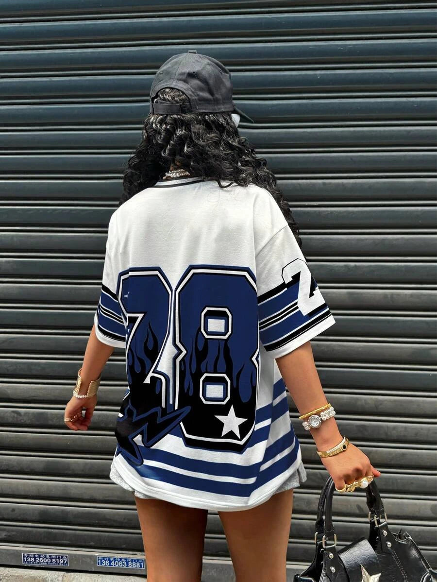 Women's Retro Hip Hop Sports T-Shirt