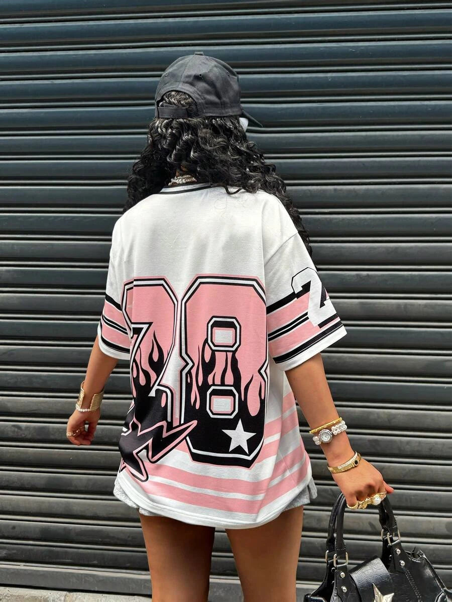 Women's Retro Hip Hop Sports T-Shirt
