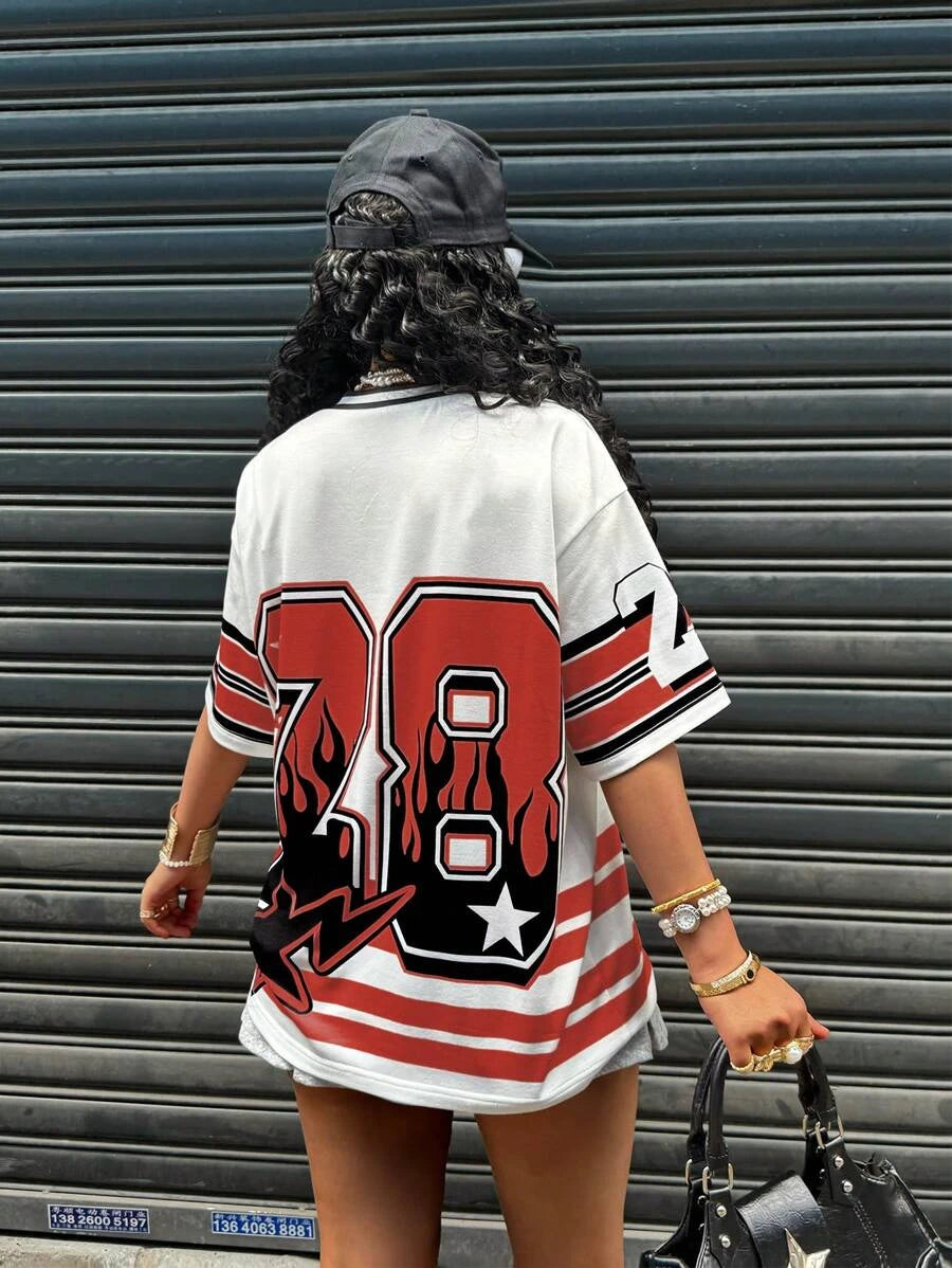 Women's Retro Hip Hop Sports T-Shirt