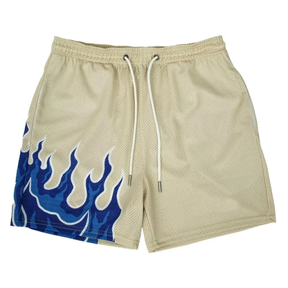 Sharp Neon Flames Hip-Hop Streetwear