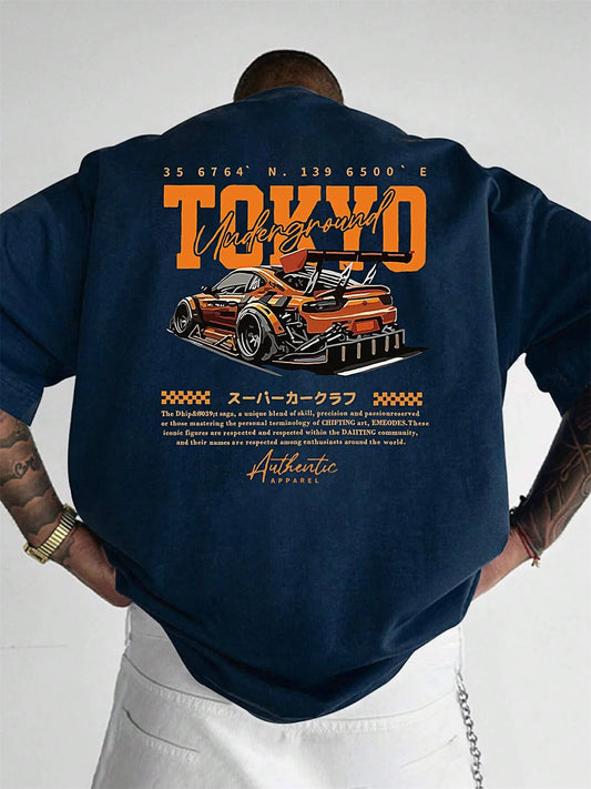 Japanese Tokyo Retro Pattern T-shirt