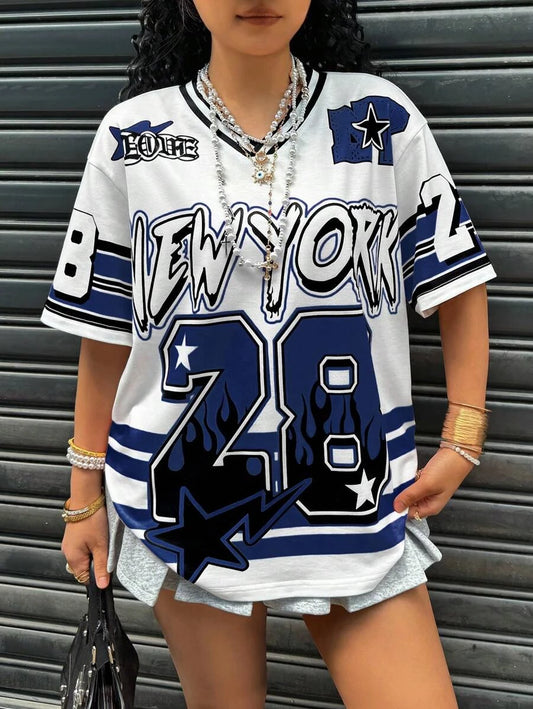 Women's Retro Hip Hop Sports T-Shirt