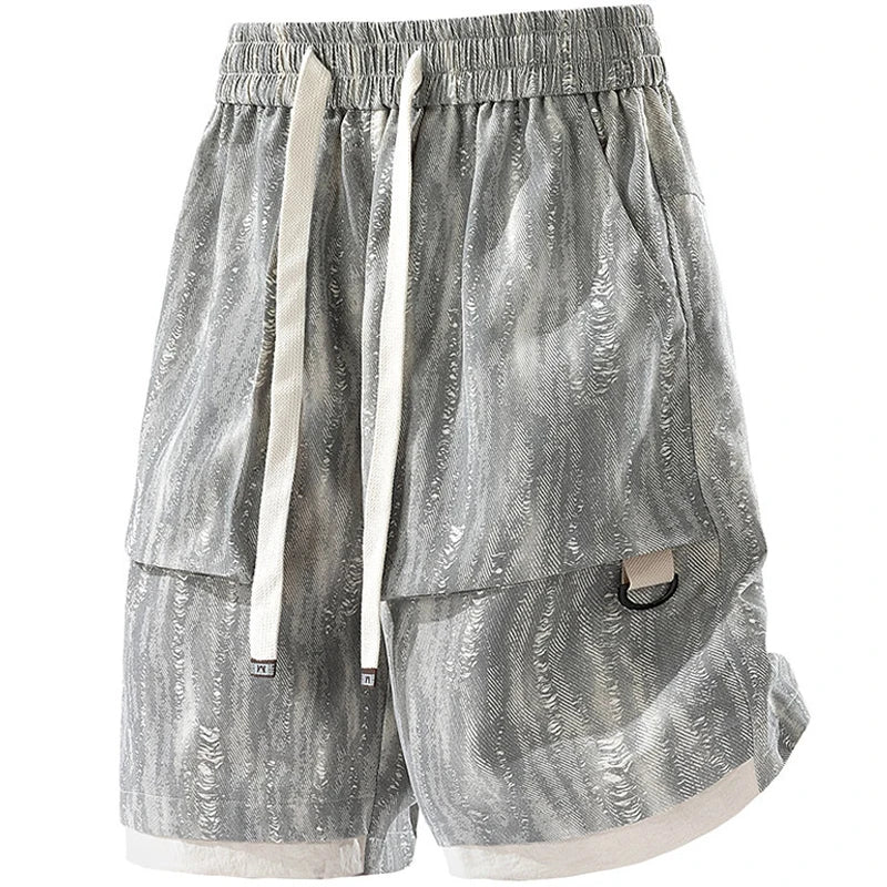 Vintage Style Hip-Hop Streetwear Shorts
