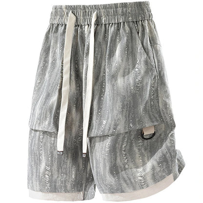 Vintage Style Hip-Hop Streetwear Shorts